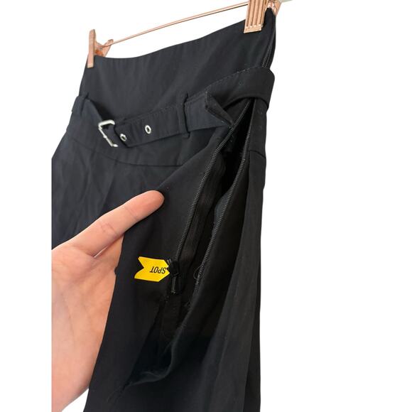 Ceren Ocak Striped Crop Vest and Pleated Skort Set Edgy Chic Streetwear Black S - Picture 15 of 16